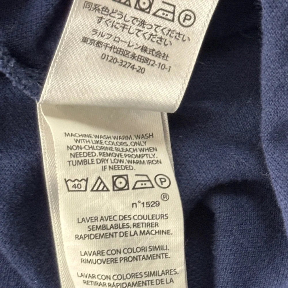 Polo Ralph Lauren Polo Bear Polo Shirt 4XLT Navy Big Tall Embroidered Bear